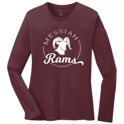 Messiah Rams - Ladies Long Sleeve Core Cotton Tee Thumbnail