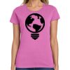 Ladies Heavy Cotton 100% Cotton T Shirt Thumbnail