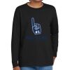 Youth Heavy Cotton 100% Cotton Long Sleeve T Shirt Thumbnail