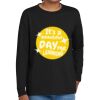 Youth Heavy Cotton 100% Cotton Long Sleeve T Shirt Thumbnail