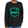 Youth Heavy Cotton 100% Cotton Long Sleeve T Shirt Thumbnail