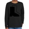 Youth Heavy Cotton 100% Cotton Long Sleeve T Shirt Thumbnail